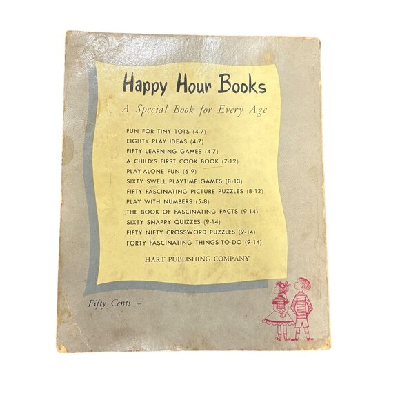 Vintage Childs First Cookbook 1950s Happy Hour Book For Boys & Girls Ages 7-12 B - Picture 2 of 12